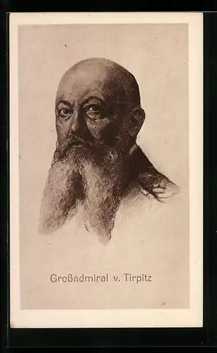 AK Grossadmiral von Tirpitz, Kopfportrait