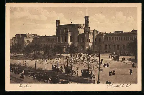 AK Breslau, Ausblick zum Hauptbahnhof