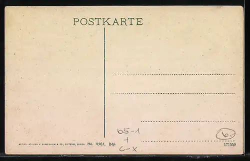 AK Herisau, Panoramablick mit Säntis