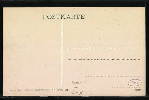 AK Herisau, Panoramablick mit Säntis