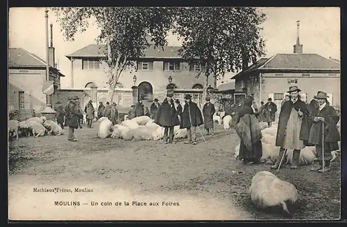 AK Moulins, Un coin de la Place aux Foires