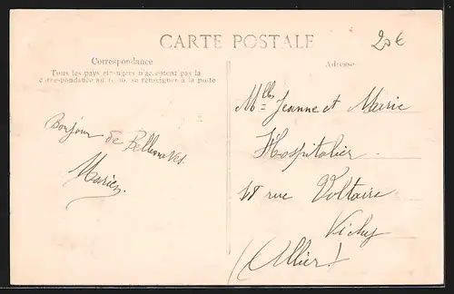 AK Bellenaves, Rue du Champ de Foire