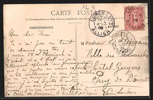 AK Lurcy-Lévy, Boulevard Gambetta, Cafe du Chalet