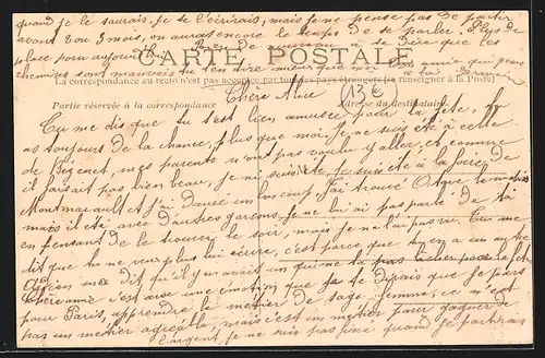 AK Le Montet, Entrée de la Grande Rue