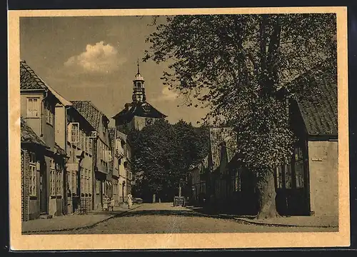 AK Rendsburg, Lilienstrasse und Garnisonkirche