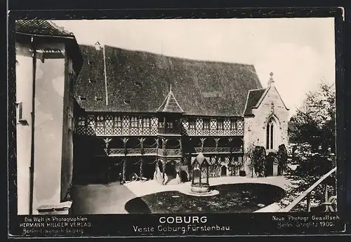 Foto-AK NPG Nr. 1931: Coburg, Fürstenbau der Veste
