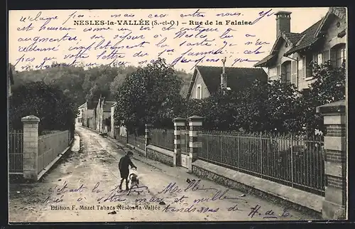 AK Nesles-la-Vallée, Rue de la Falaise