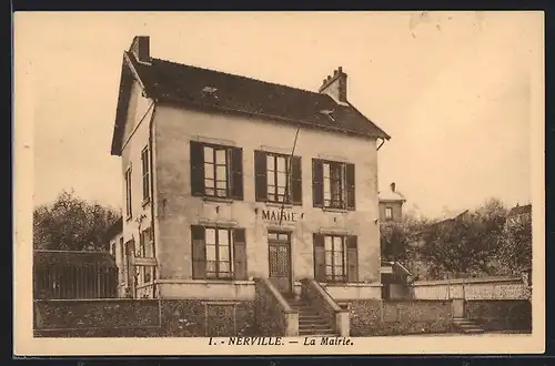 AK Nerville, La Mairie