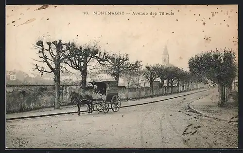 AK Montmagny, Avenue des Tilleuls