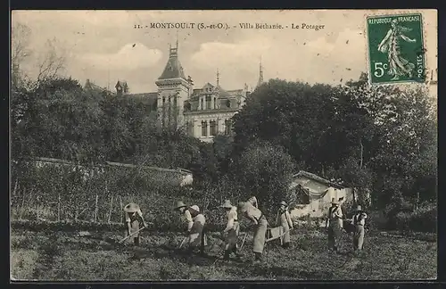 AK Montsoult, Villa Béthanie, Le Potager