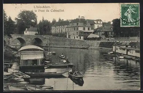 AK L`Isle-Adam, L`Oise et le Pont du Cabouillet