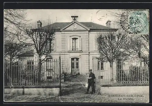 AK Asnières-sur-Oise, La Mairie