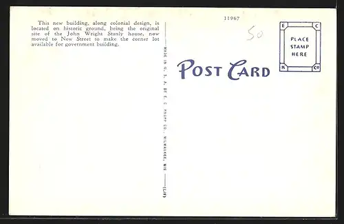 AK New Bern, NC, Post Office