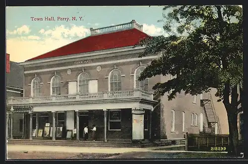 AK Perry, NY, Town Hall and Post Office