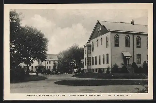 AK St. Josephs, NY, Convent, Post Office and Mountain School