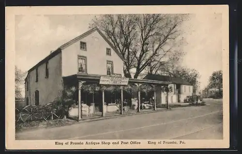 AK King of Prussia, PA, Antique Shop and Post Office