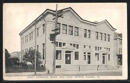 AK Lansdale, PA, First National Bank and Post Office