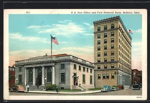 AK Bellaire, OH, US Post Office and First National Bank
