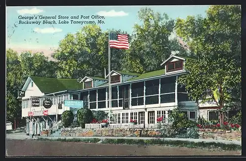 AK Rockaway Beach, Lake Taneycomo, MO, George`s General Store and Post Office