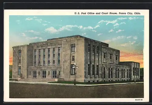 AK Ponca City, OK, US Post Office and Court House