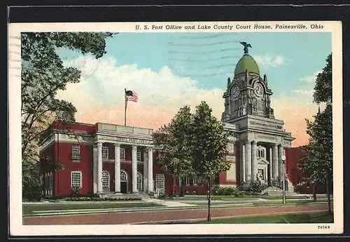 AK Painesville, OH, US Post Office and Lake County Court House