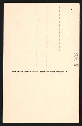 AK Reimanns-Duo in Tracht, Komiker