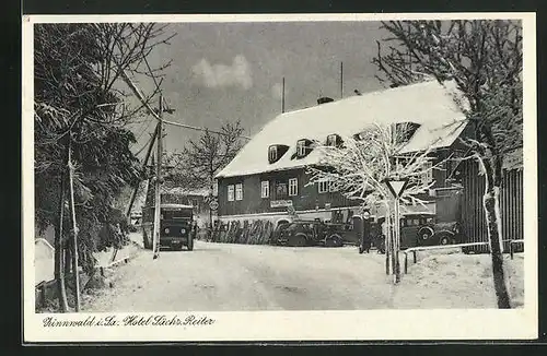 AK Zinnwald / Sa., Hotel Sächsischer Reiter