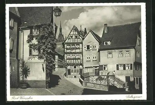 AK Bad Wimpfen, Strassenblick in die Salzgasse