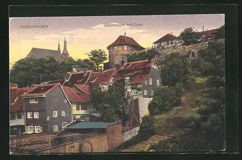 AK Nordhausen, Stadtmauer und Dom