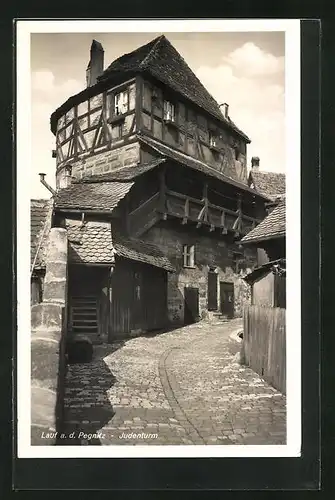 AK Lauf a. d. Pegnitz, Idylle am Judenturm