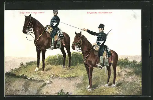 AK Brigadier daagstenue, Brigadier marschtenue, Niederländische Uniformen