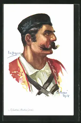 Künstler-AK Em. Dupuis: Infanterie Montégrine