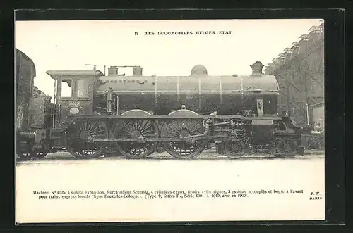 AK Belgische Eisenbahn-Lokomotive No. 4025