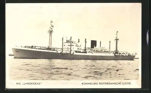 AK Passagierschiff MS Langkoeas, Koninklijke Rotterdamsche Lloyd