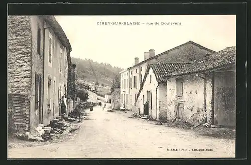 AK Cirey-sur-Blaise, Rue de Doulevant, Strassenpartie