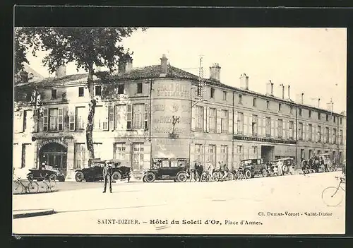 AK Saint-Dizier, Hôtel du Soleil d`Or, Place d`Armes