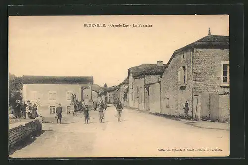 AK Beurville, Grande Rue, La Fontaine