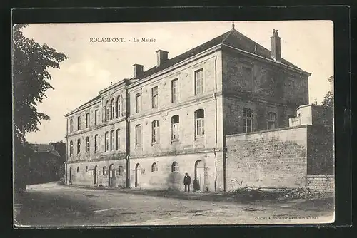 AK Rolampont, La Mairie, Rathaus