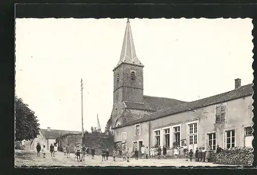 AK Meuse, L'Eglise, Mairie et Ecole