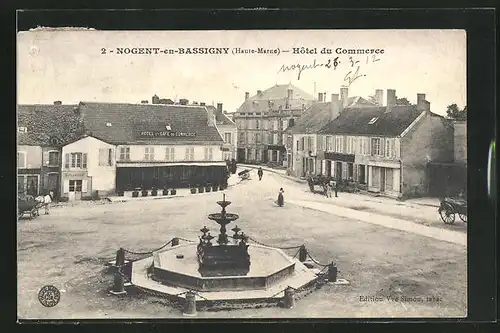 AK Nogent-en-Bassigny, Hotel du Commerce