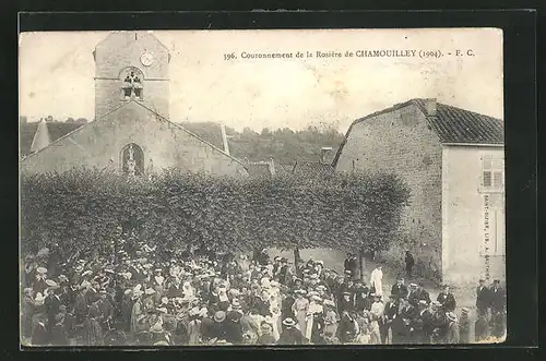 AK Chamouilley, Couronnement des la Rosière, Partie an Kirche