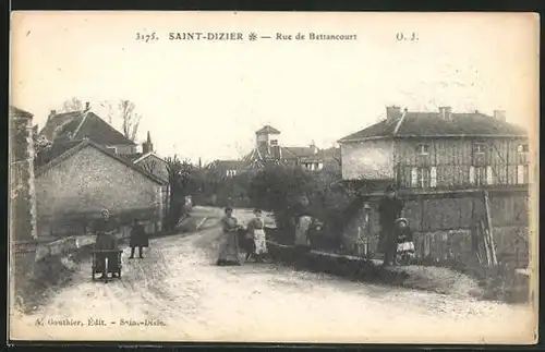 AK Saint-Dizier, Rue de Bettancourt, Ortspartie