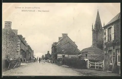 AK Reffuveille, Rue Centrale, Strassenpartie