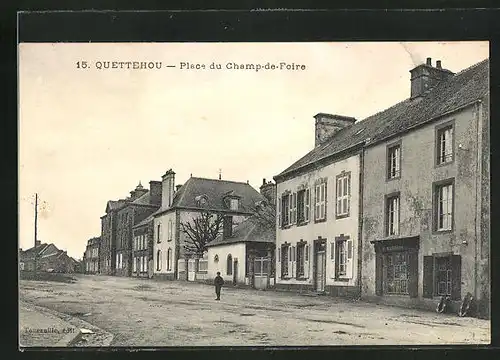 AK Quettehou, Place du Champ-de-Foire