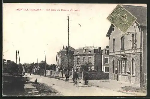 AK Donville-les-Bains, Vue prise du Bureau de Poste