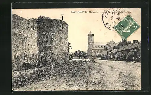 AK Bricquebec, Le Vieux Chateau et l`Église