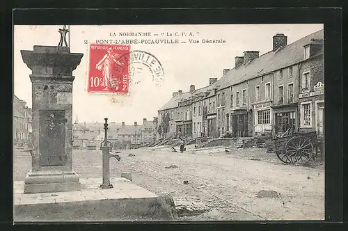 AK Pont-l`Abbé-Picauville, Vue Générale