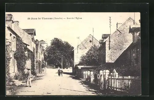 AK Saint-Jean-le-Thomas, Rue de l`Eglise