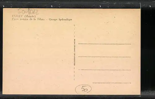 AK Ducey, Force motrice de la Selun, Groupe jhydraulique