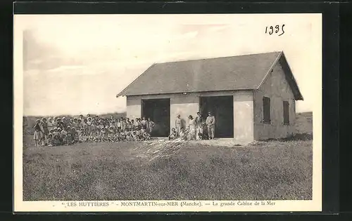 AK Montmartin-sur-Mer, Les Hutteries, La grande Cabine de la Mer, Speisesaal